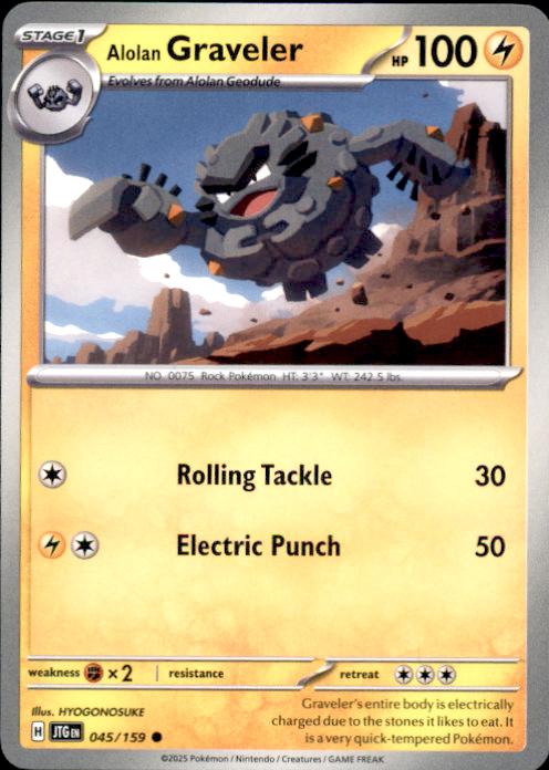 SV09: Journey Together Alolan Graveler #045/159