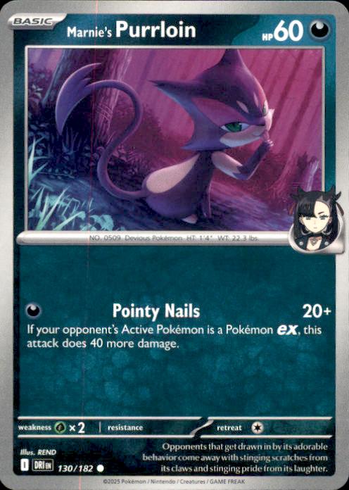 SV10: Destined Rivals- #130/182 Marnie's Purrloin