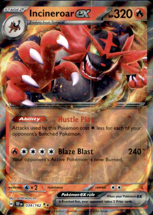 SV05: Temporal Forces- #034/162 Incineroar ex