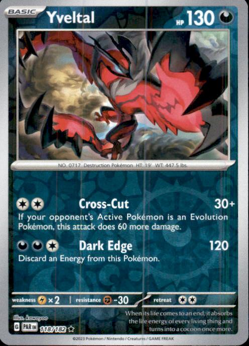 SV04: Paradox Rift- #118/182 Yveltal