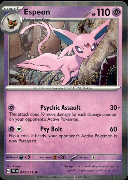 SV: Prismatic Evolutions- #033/131 Espeon