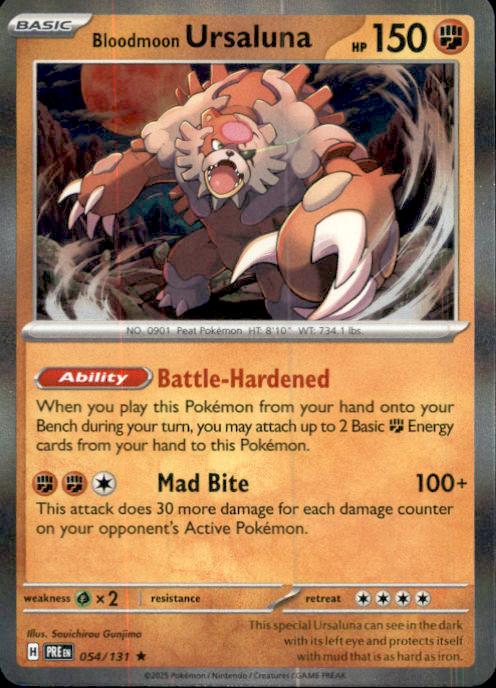 SV: Prismatic Evolutions- #054/131 Bloodmoon Ursaluna