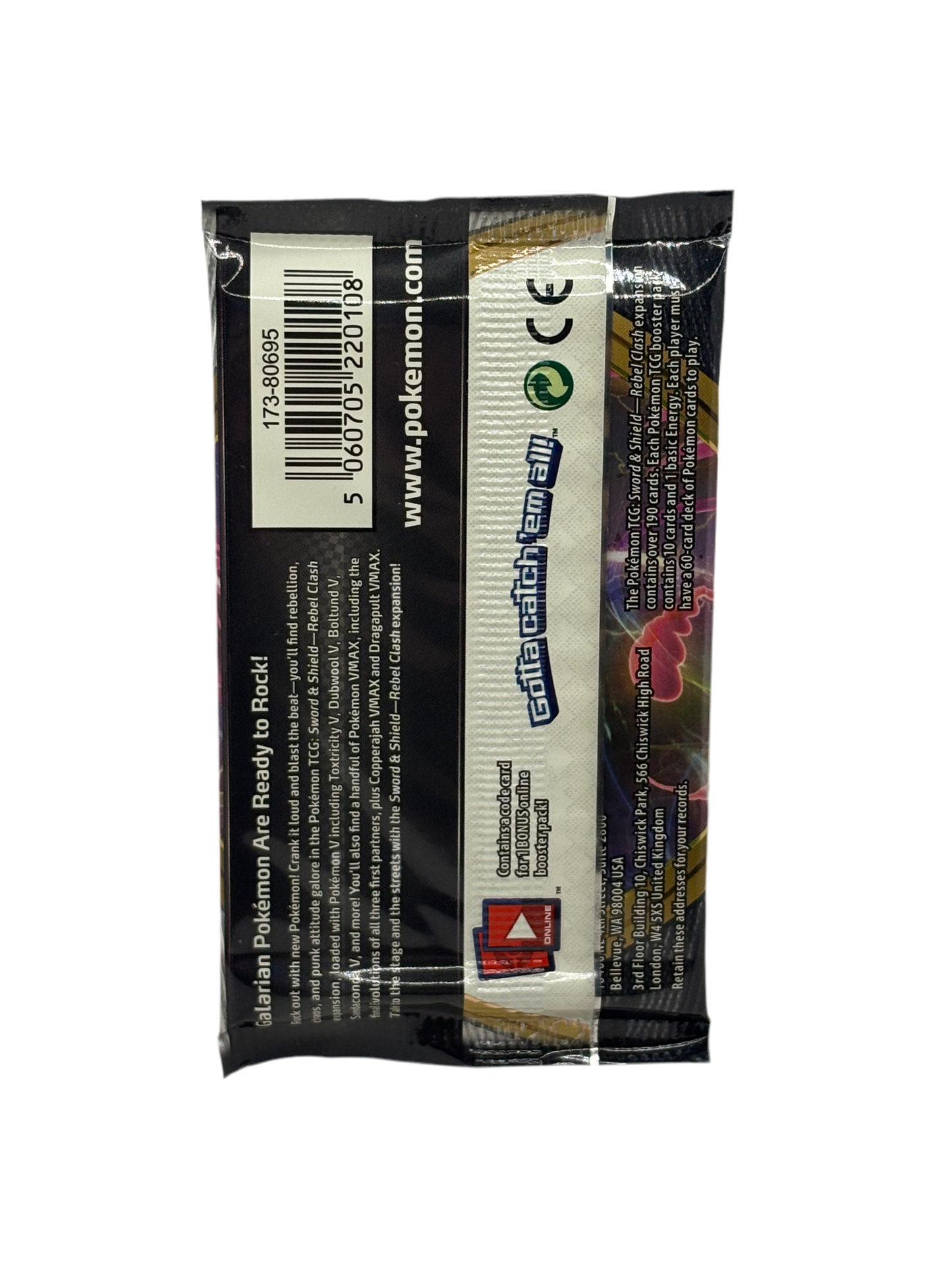 Pokémon TCG: Sword & Shield – Rebel Clash Booster Pack