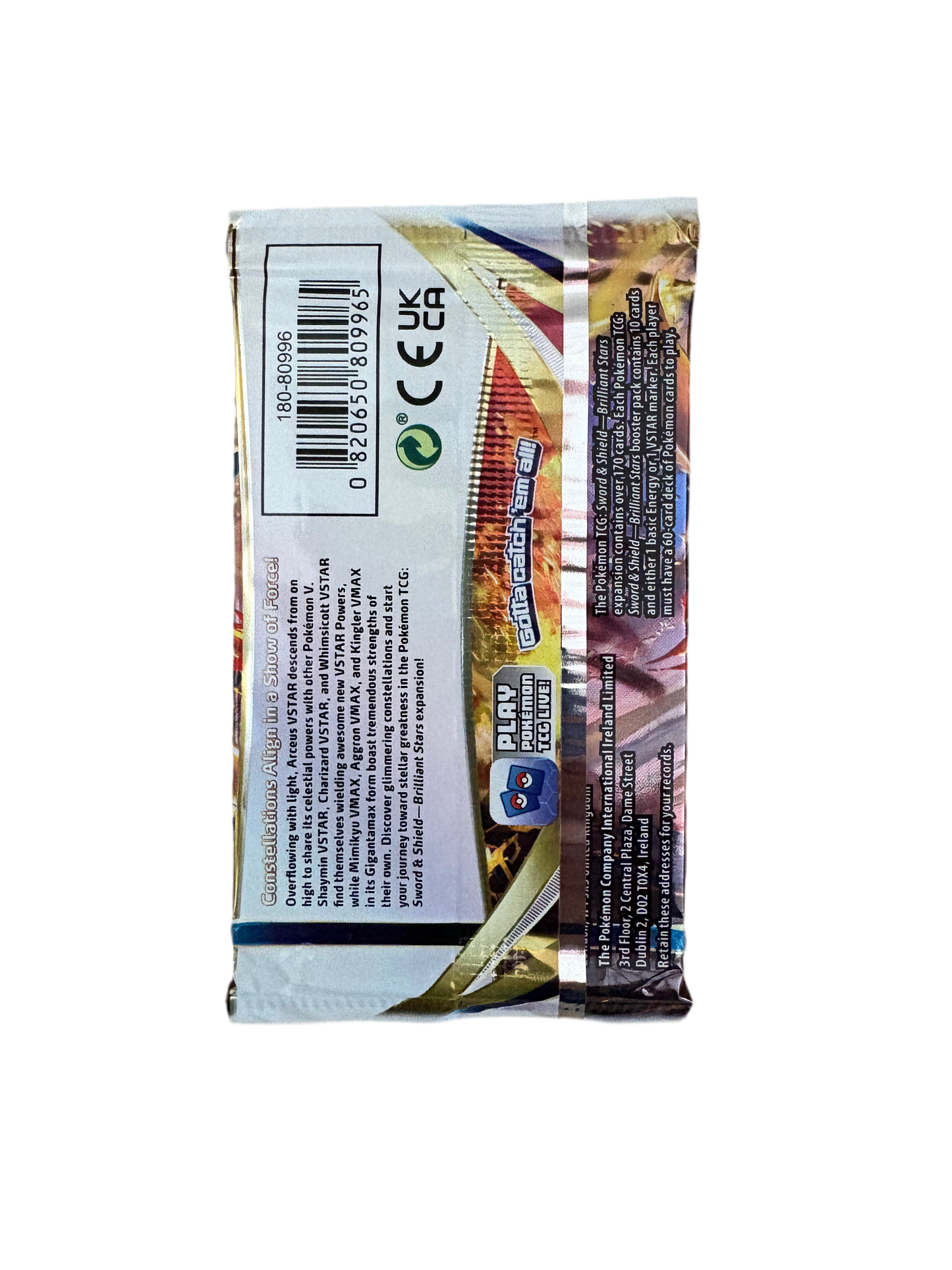 Pokémon TCG: Sword & Shield – Brilliant Stars Booster Pack
