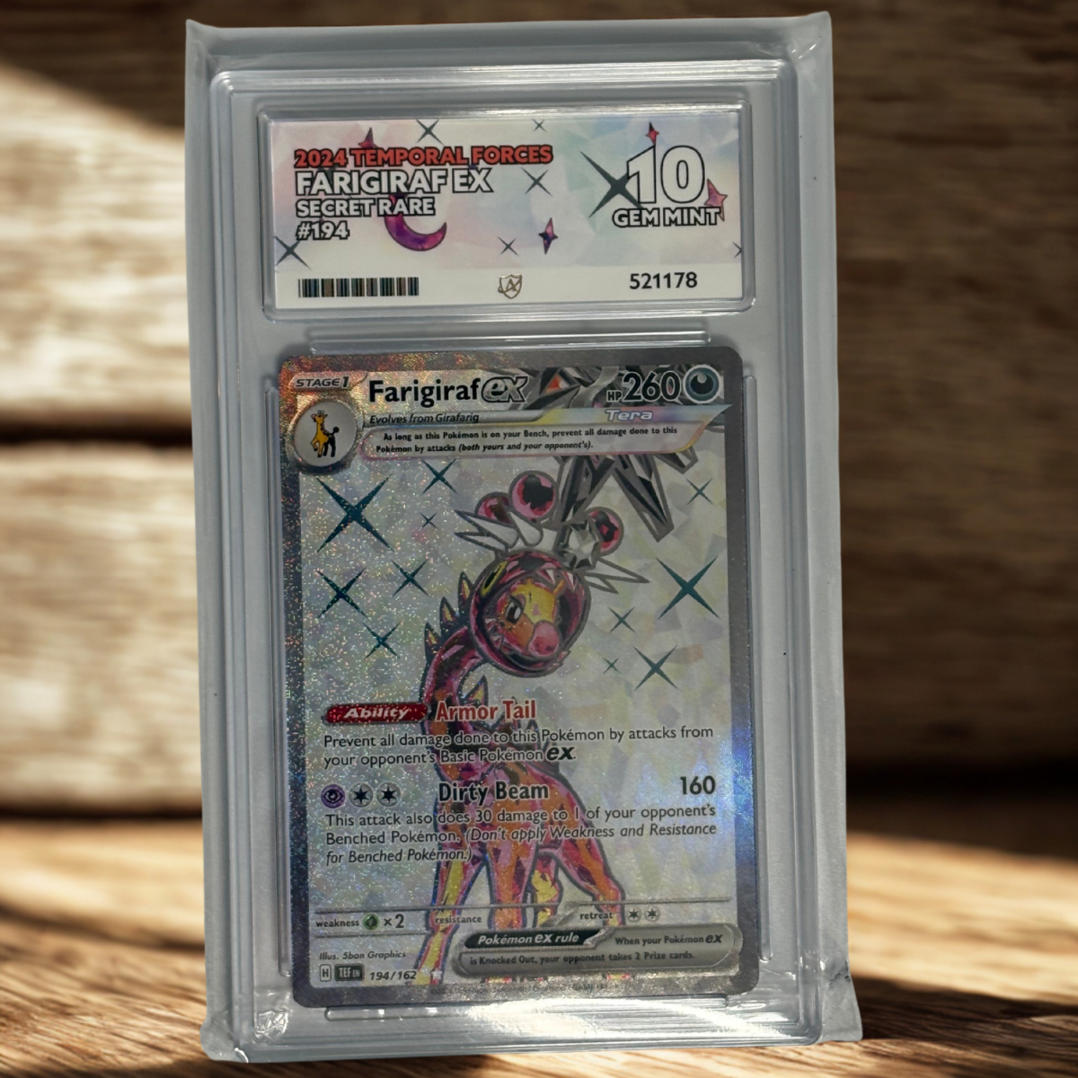 Farigiraf ex Secret Rare – Temporal Forces (ACE 10 Gem Mint)