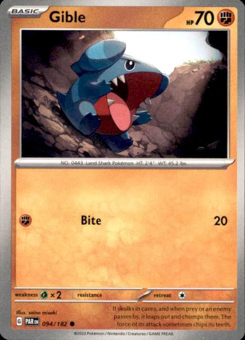 SV04: Paradox Rift- #094/182 Gible