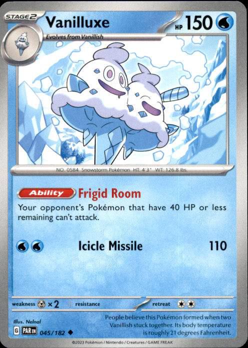 SV04: Paradox Rift- #045/182 Vanilluxe (Holiday Calendar)