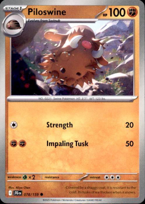 SV09: Journey Together Piloswine #078/159