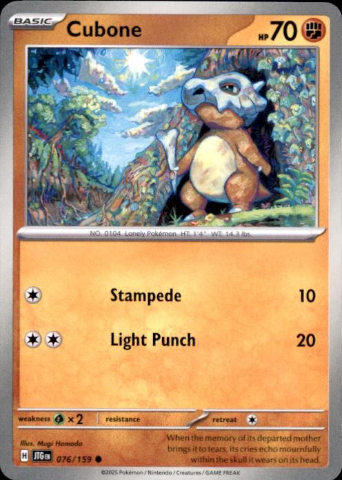 SV09: Journey Together Cubone #076/159