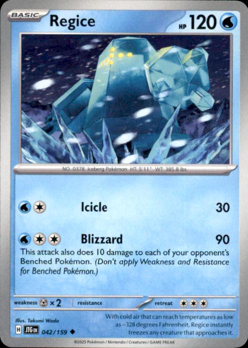 SV09: Journey Together Regice #042/159