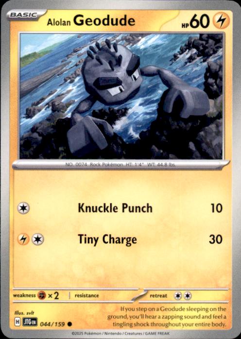 SV09: Journey Together Alolan Geodude #044/159