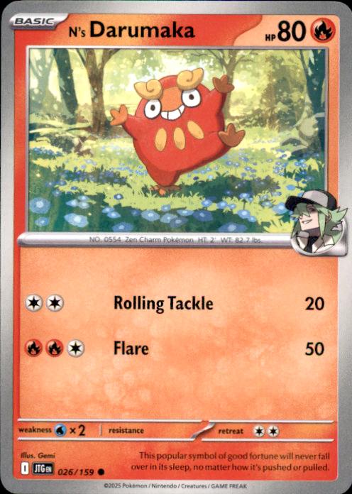 SV09: Journey Together N's Darumaka #026/159