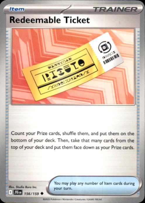 SV09: Journey Together Redeemable Ticket #156/159