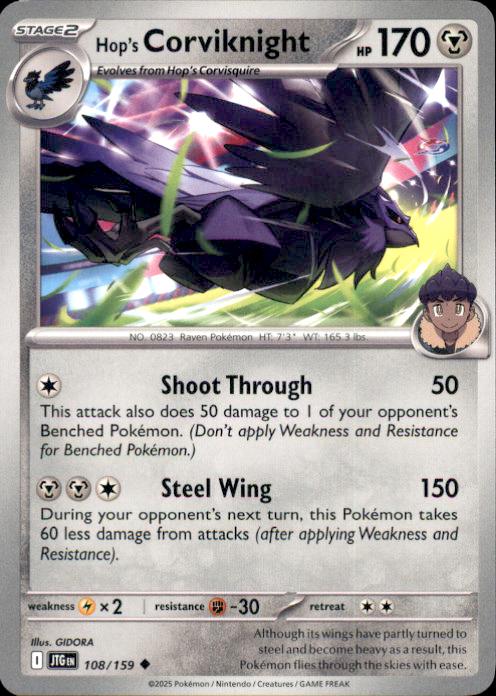 SV09: Journey Together Hop's Corviknight #108/159