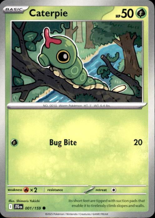 SV09: Journey Together Caterpie #001/159