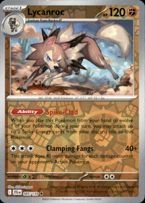 SV09: Journey Together SV09: Journey Together #085/159 Lycanroc