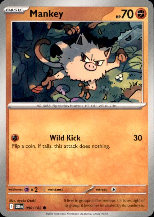 SV10: Destined Rivals- #090/182 Mankey
