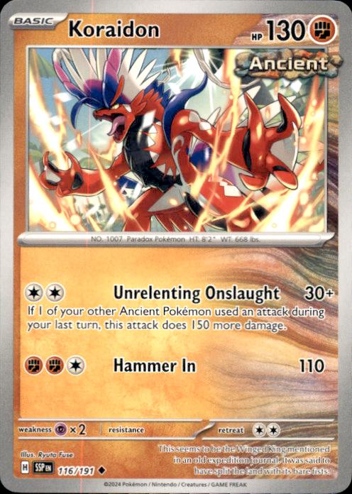 SV08: Surging Sparks- #116/191 Koraidon