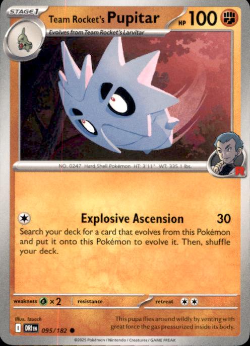 SV10: Destined Rivals- #095/182 Team Rocket's Pupitar