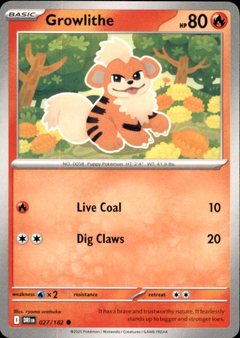 SV10: Destined Rivals- #027/182 Growlithe