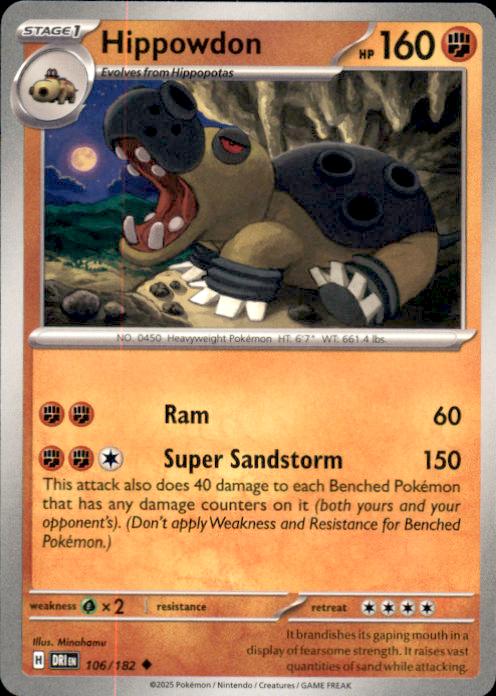 SV10: Destined Rivals- #106/182 Hippowdon