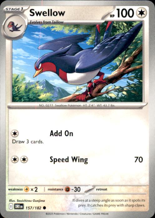 SV10: Destined Rivals- #157/182 Swellow