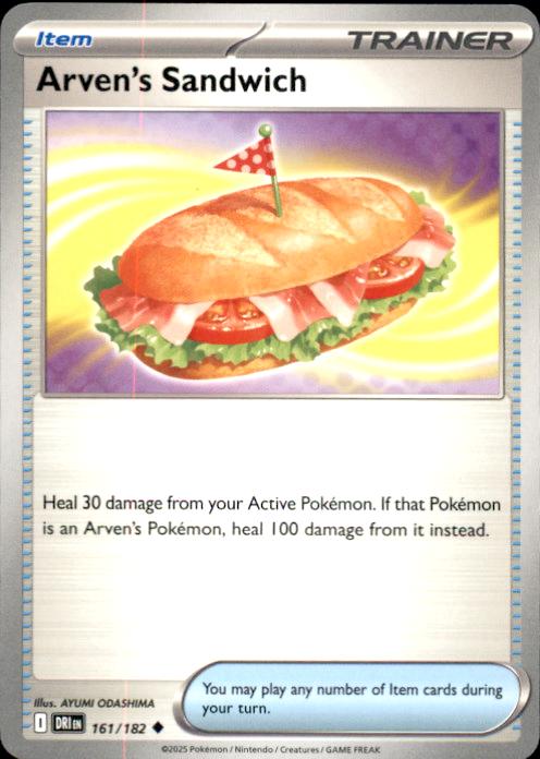 SV10: Destined Rivals- #161/182 Arven's Sandwich