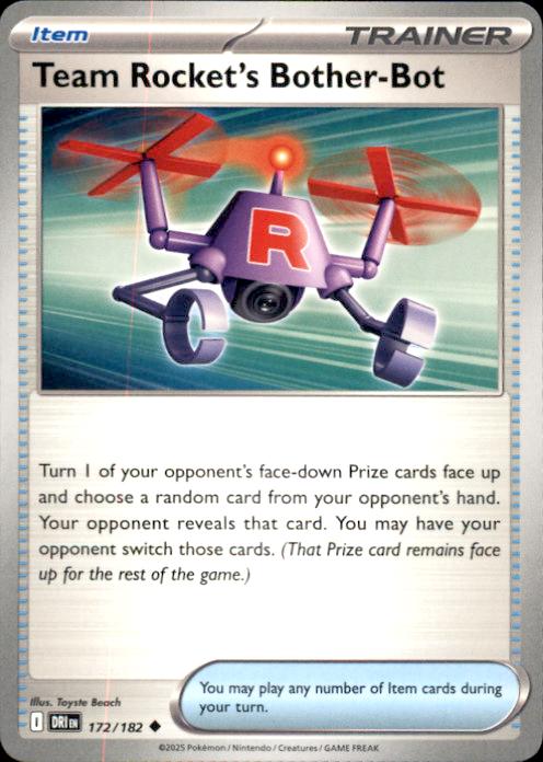 SV10: Destined Rivals- #172/182 Team Rocket's Bother-Bot