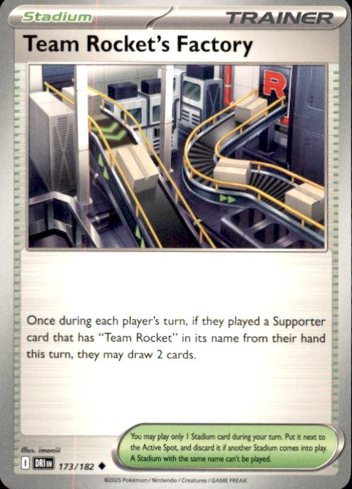 SV10: Destined Rivals- #173/182 Team Rocket's Factory