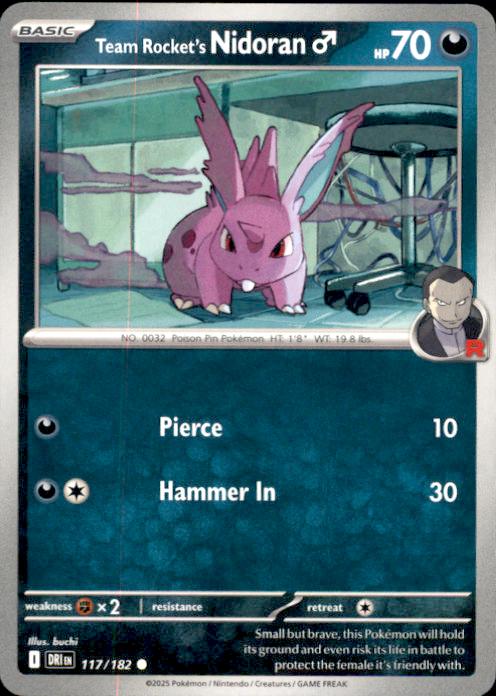 SV10: Destined Rivals- #117/182 Team Rocket's Nidoran M