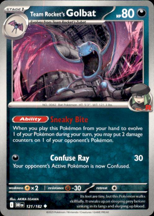 SV10: Destined Rivals- #121/182 Team Rocket's Golbat