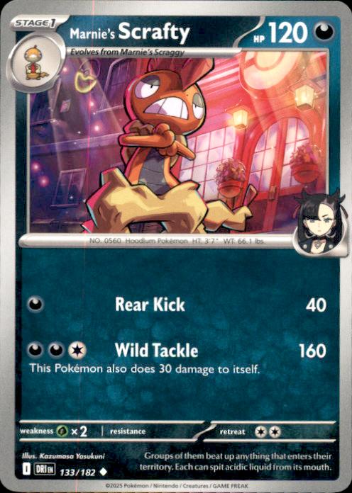 SV10: Destined Rivals- #133/182 Marnie's Scrafty