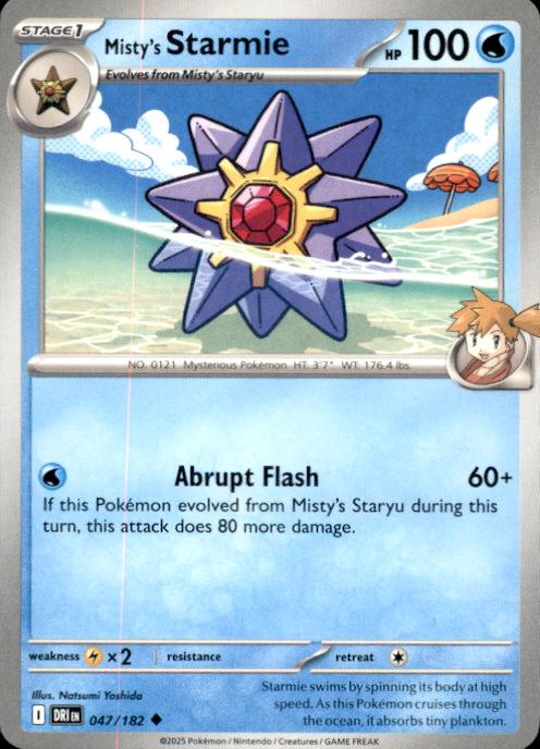 SV10: Destined Rivals- #047/182 Misty's Starmie