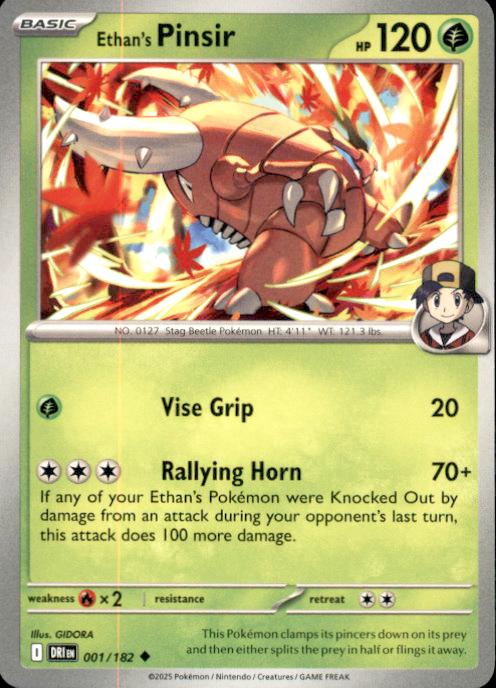 SV10: Destined Rivals- #001/182 Ethan's Pinsir