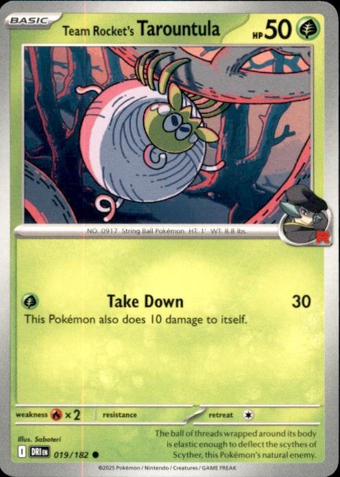 SV10: Destined Rivals- #019/182 Team Rocket's Tarountula
