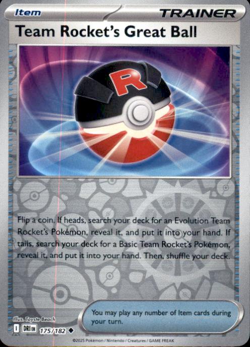 SV10: Destined Rivals- #175/182 Team Rocket's Great Ball