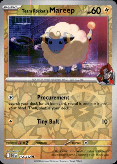 SV10: Destined Rivals- #072/182 Team Rocket's Mareep