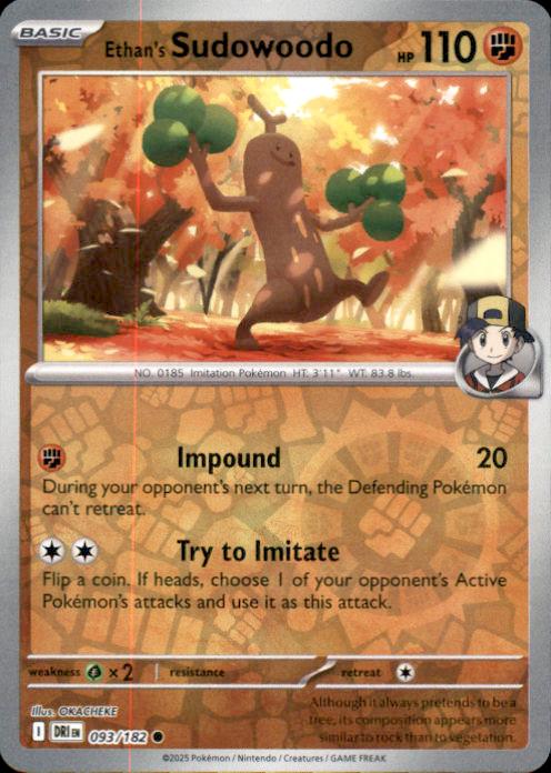 SV10: Destined Rivals- #093/182 Ethan's Sudowoodo