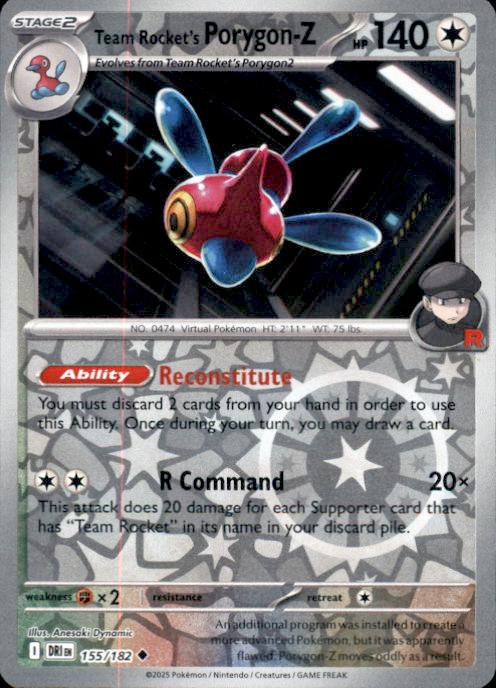 SV10: Destined Rivals- #155/182 Team Rocket's Porygon-Z