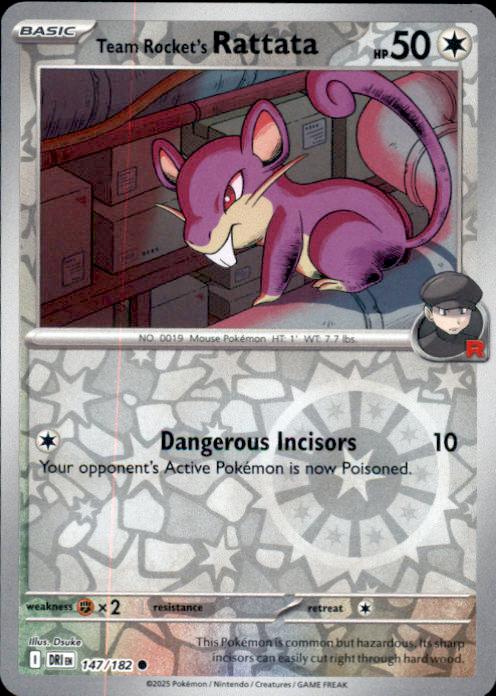 SV10: Destined Rivals- #147/182 Team Rocket's Rattata