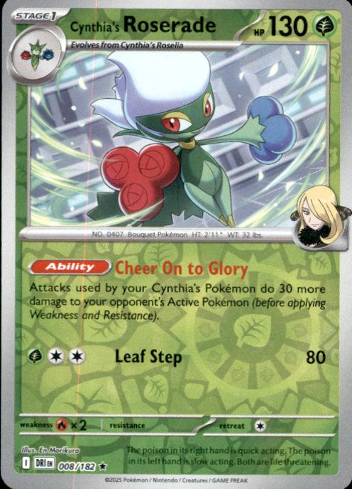 SV10: Destined Rivals- #008/182 Cynthia's Roserade
