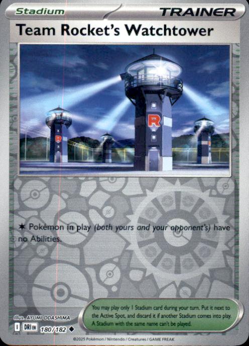 SV10: Destined Rivals- #180/182 Team Rocket's Watchtower