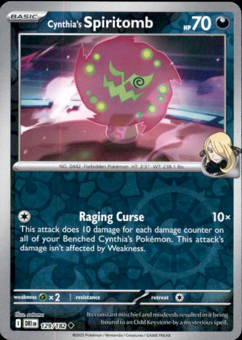 SV10: Destined Rivals- #129/182 Cynthia's Spiritomb