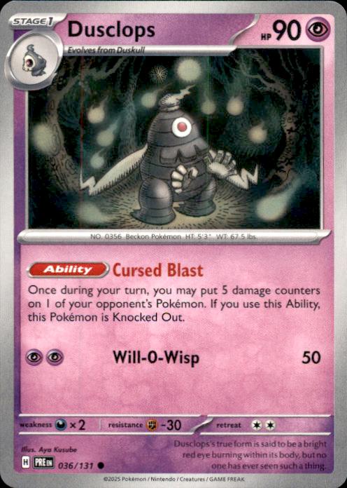 SV: Prismatic Evolutions- #036/131 Dusclops