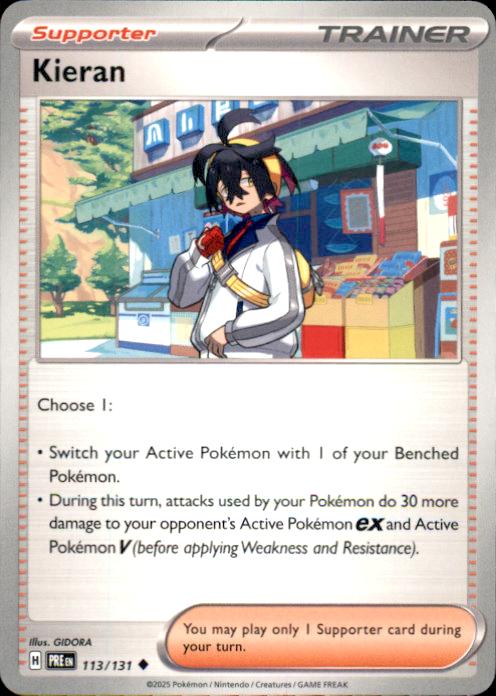 SV: Prismatic Evolutions- #113/131 Kieran