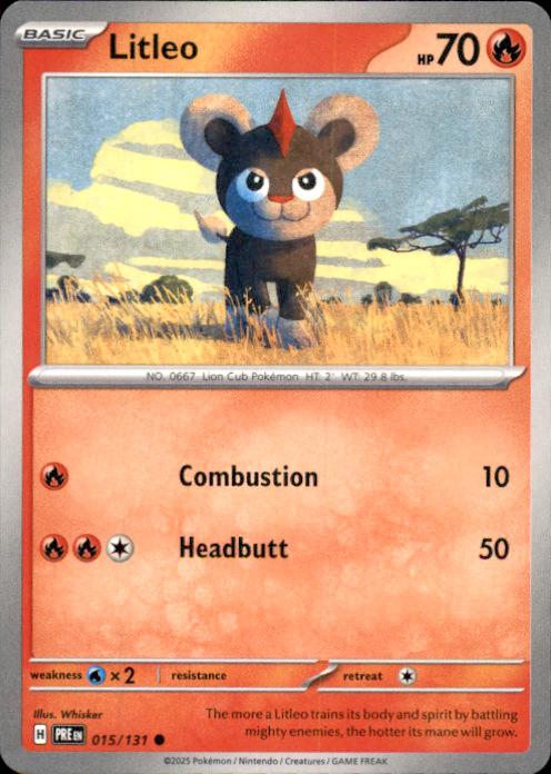 SV: Prismatic Evolutions- #015/131 Litleo