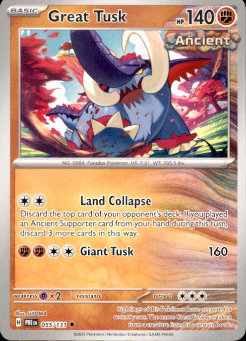 SV: Prismatic Evolutions- #055/131 Great Tusk