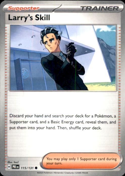 SV: Prismatic Evolutions- #115/131 Larry's Skill