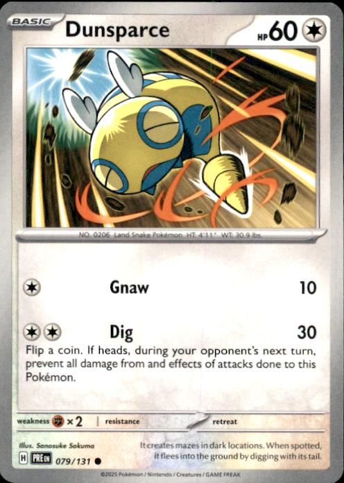 SV: Prismatic Evolutions- #079/131 Dunsparce