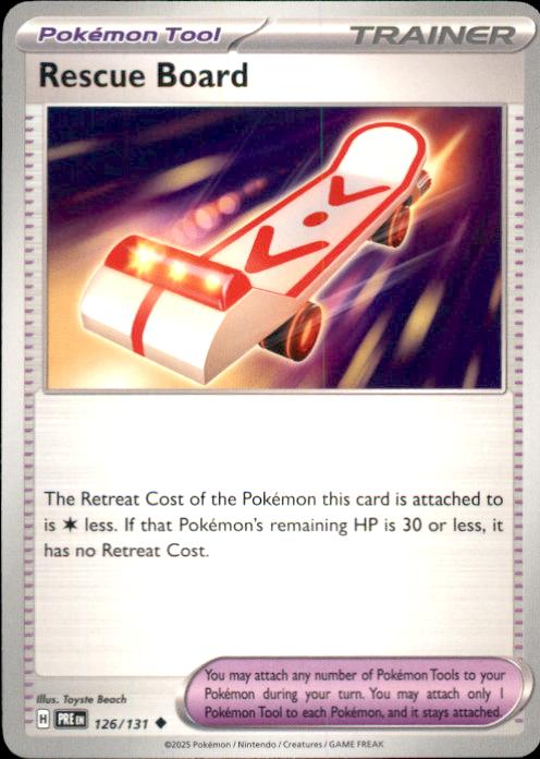 SV: Prismatic Evolutions- #126/131 Rescue Board